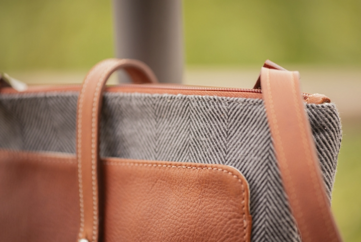 Pénélope Pablito Large Chevron & Leather