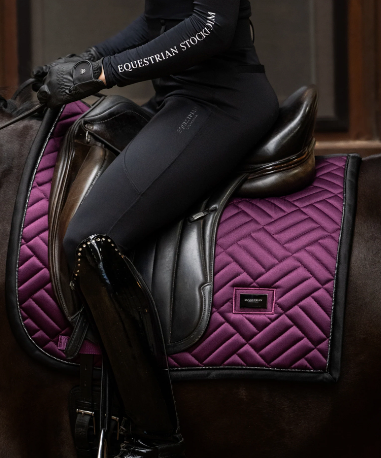 Equestrian Stockholm Modern Purple Night Saddle Pad - Dressage & Jump