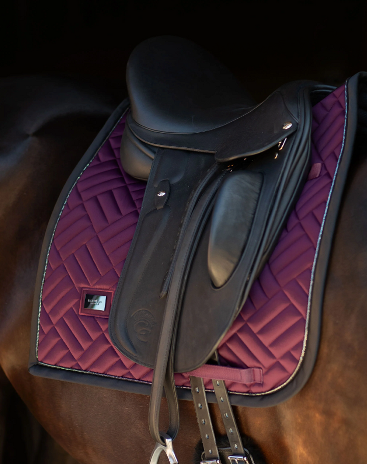 Equestrian Stockholm Modern Purple Night Saddle Pad - Dressage & Jump