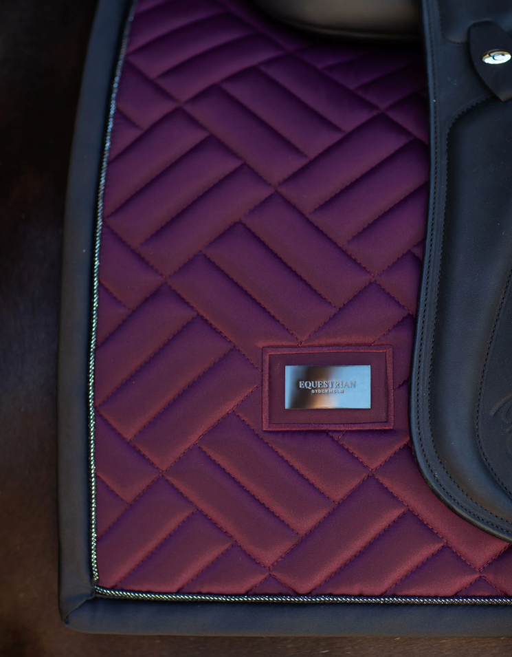 Equestrian Stockholm Modern Purple Night Saddle Pad - Dressage & Jump