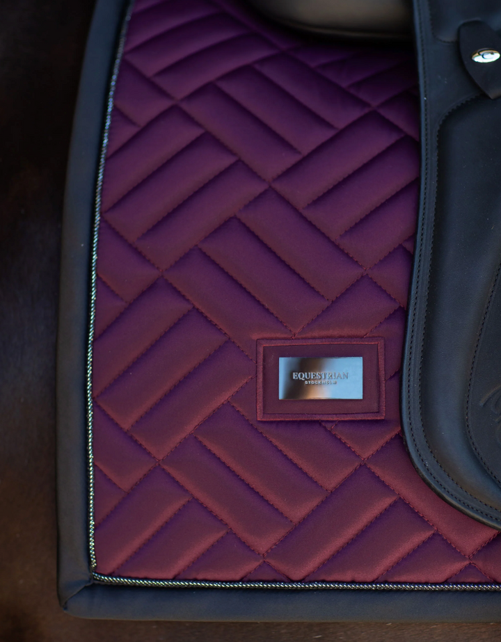 Equestrian Stockholm Modern Purple Night Saddle Pad - Dressage & Jump