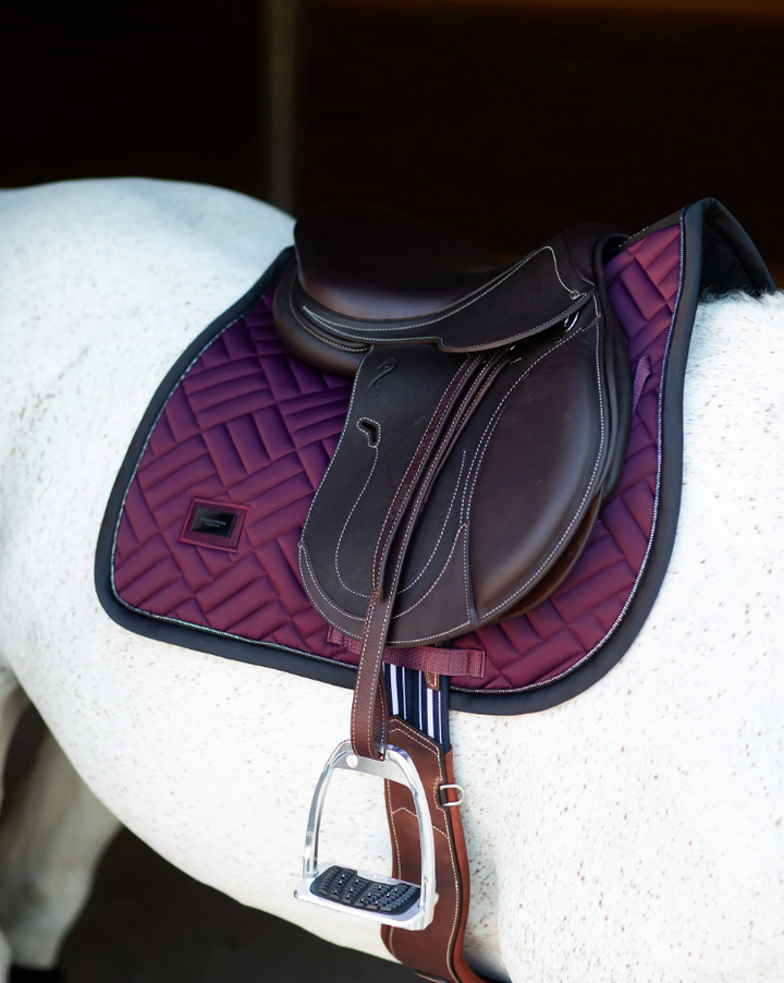 Equestrian Stockholm Modern Purple Night Saddle Pad - Dressage & Jump