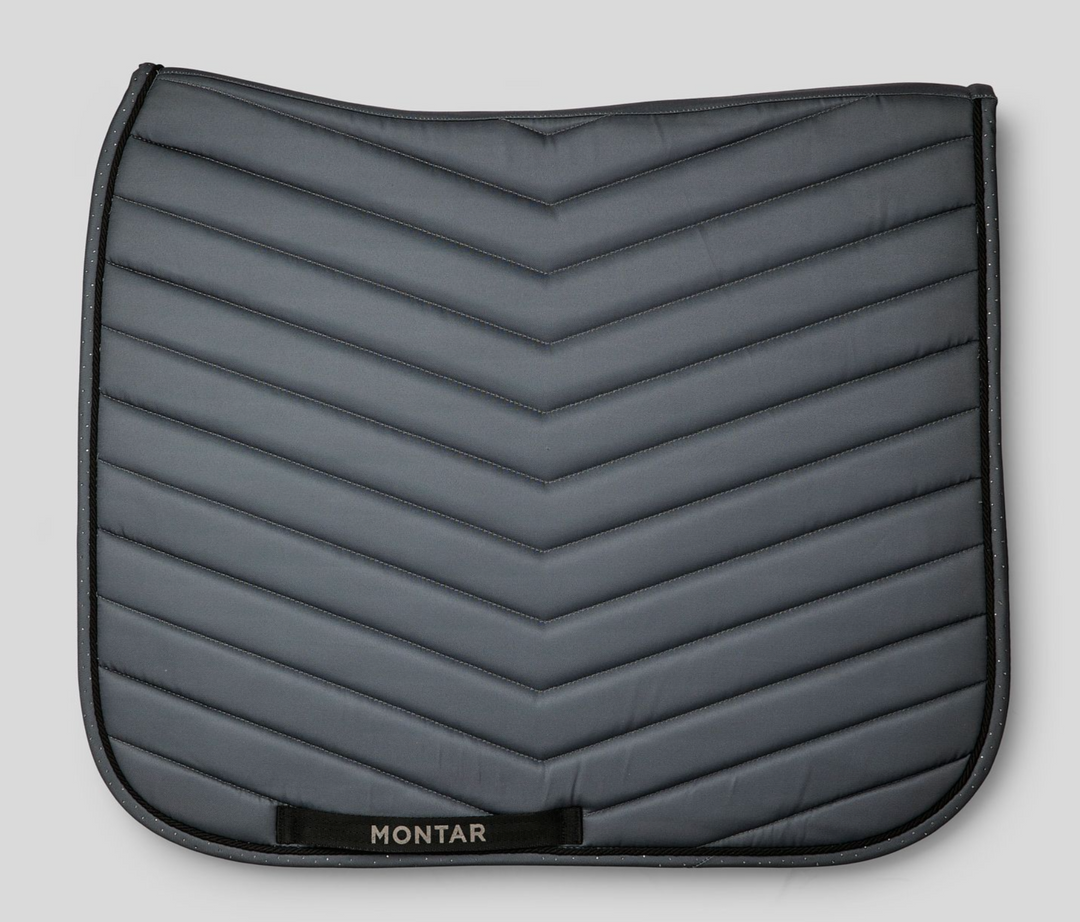 Montar Fair Dressage Saddle Pad with Gunmetal Crystals