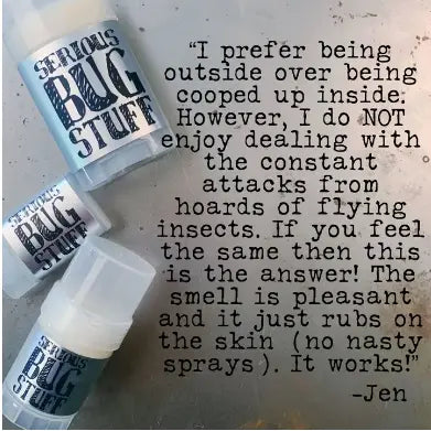 Serious Bug Stuff - All Natural Bug Repellent Stick (for horses + humans) Serious Lip Balm