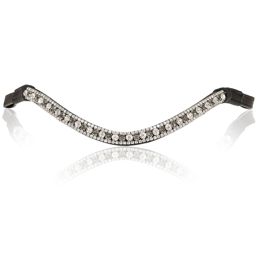 Lumiere Silver Crystal Browband - detail