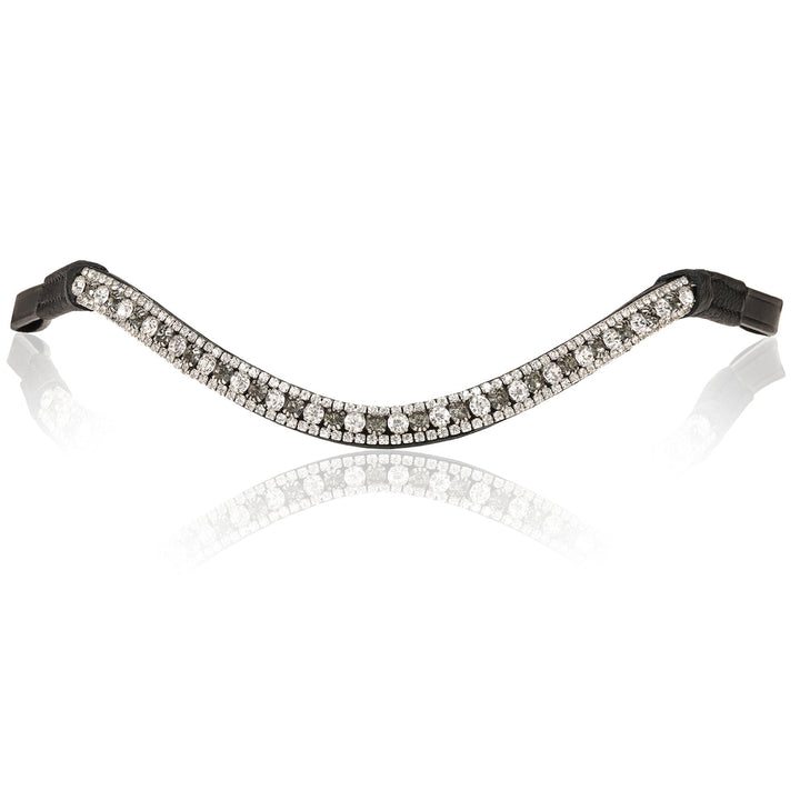 Lumiere Silver Crystal Browband - detail