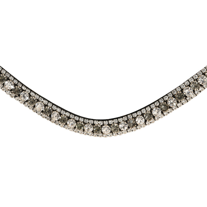 Lumiere Silver Crystal Browband - front