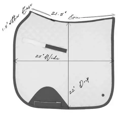 16 Cypress Hampton Stripe Dressage Pad | Factory 2nd. 16 Cypress