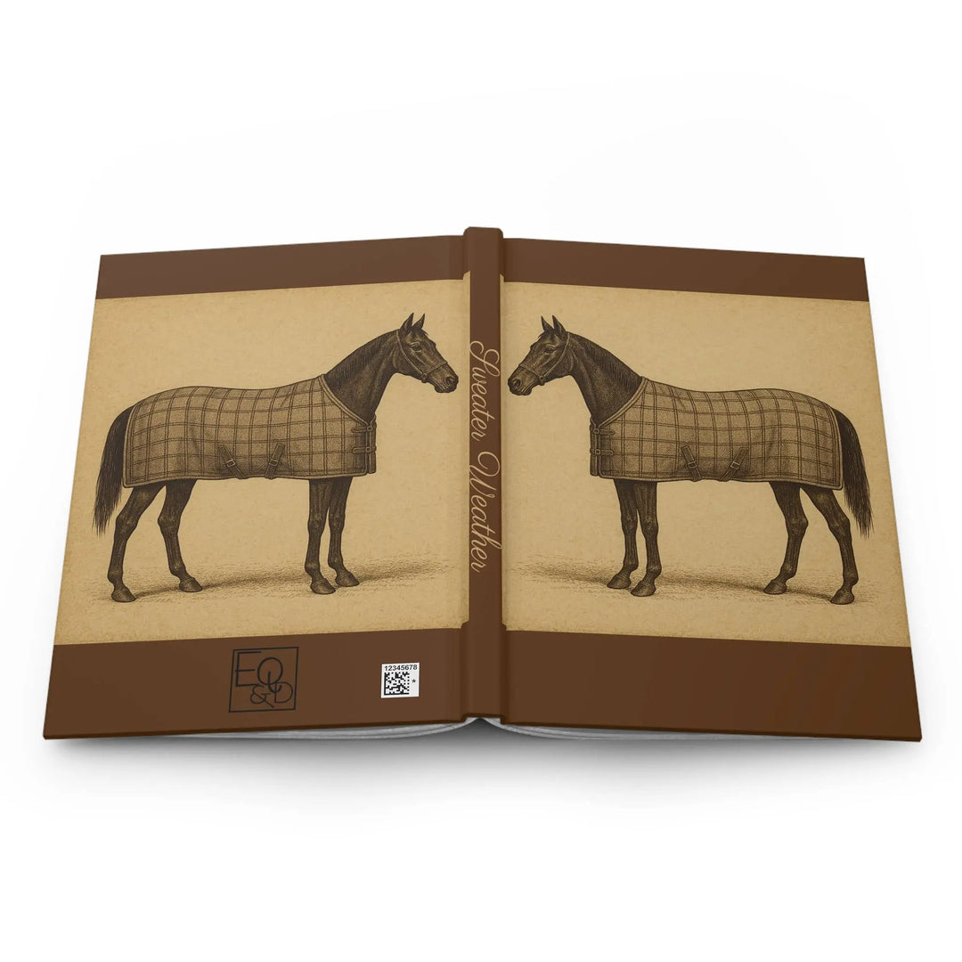 "Sweater Weather" Vintage Horse Hardcover Journal Equine &amp; Design, LLC