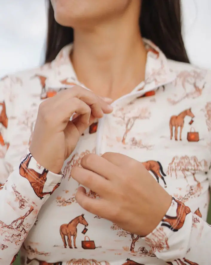 TUCKER TWEED® TOILE Long Sleeve Top Deinhardt Designs