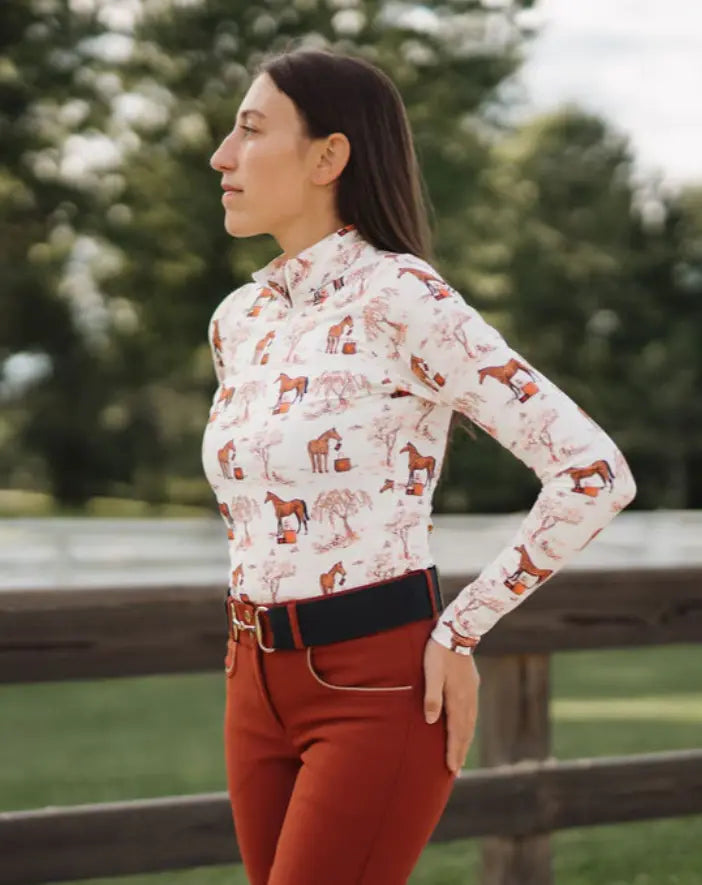 TUCKER TWEED® TOILE Long Sleeve Top Deinhardt Designs