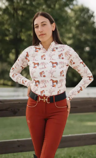 TUCKER TWEED® TOILE Long Sleeve Top Deinhardt Designs