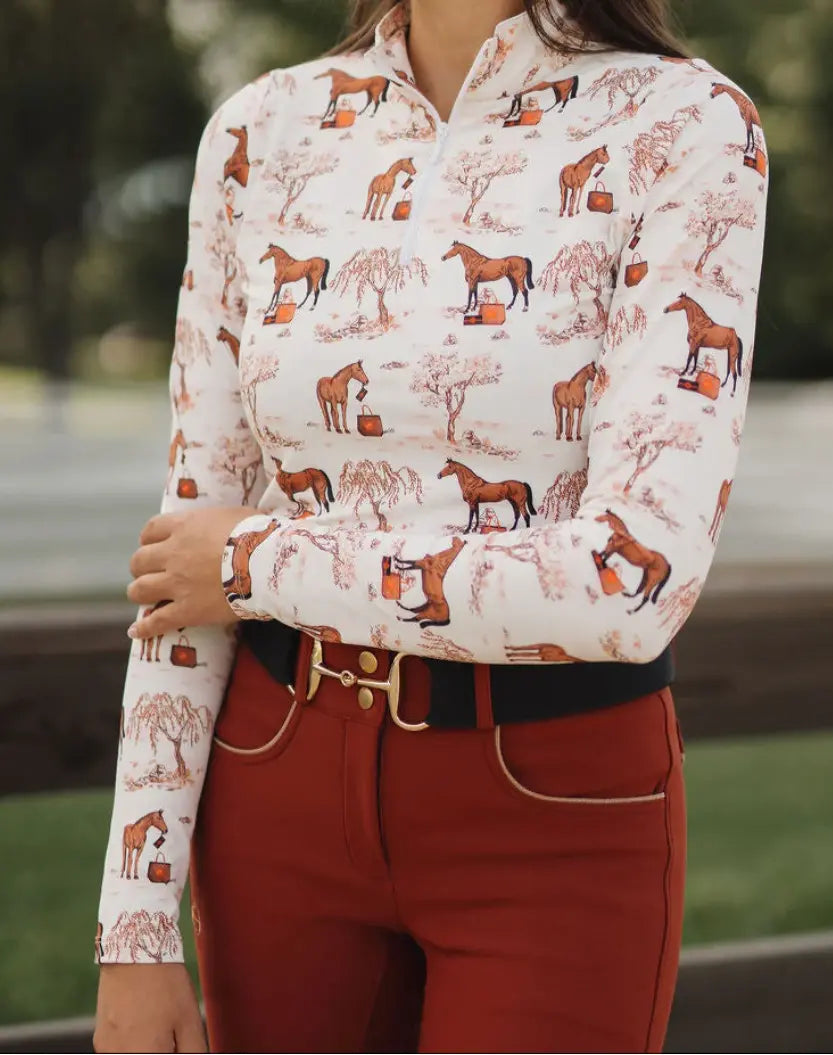 TUCKER TWEED® TOILE Long Sleeve Top Deinhardt Designs