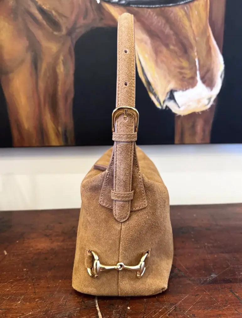 Tucker Tweed Bethany Suede Ltd. Edition Snaffle Bit Handbag Tucker Tweed