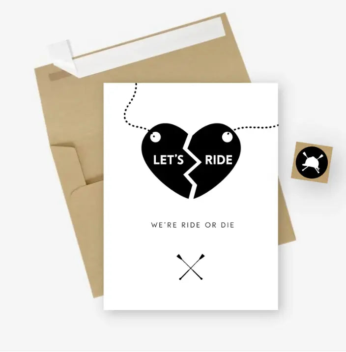 We're Ride or Die Friendship Card Hunt Seat Paper Co.
