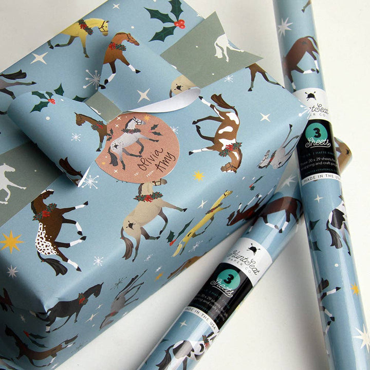 Christmas Horse Gift Wrap