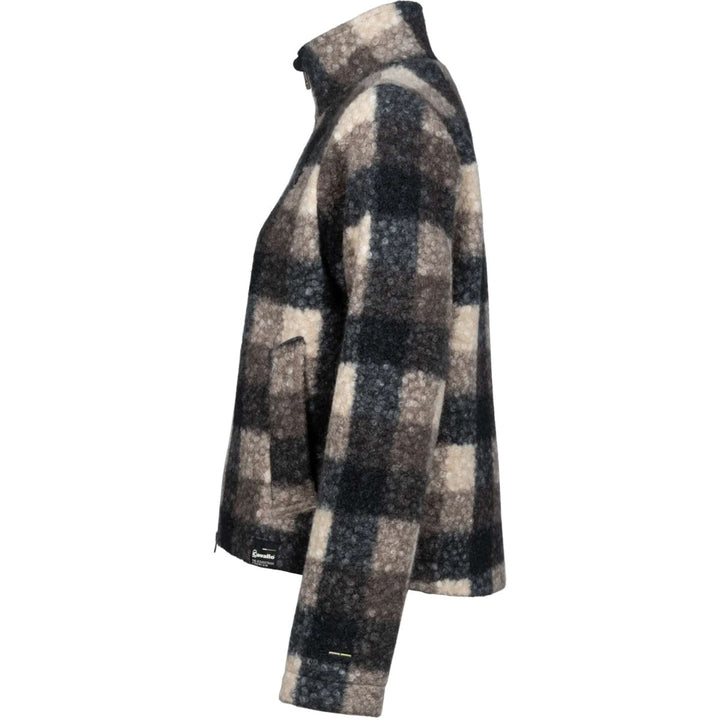 Cavallo Cavallumea teddy jacket in Peanut Check, side