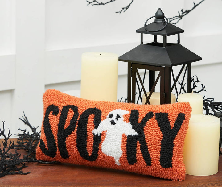 Halloween Spooky Ghost Throw Pillow