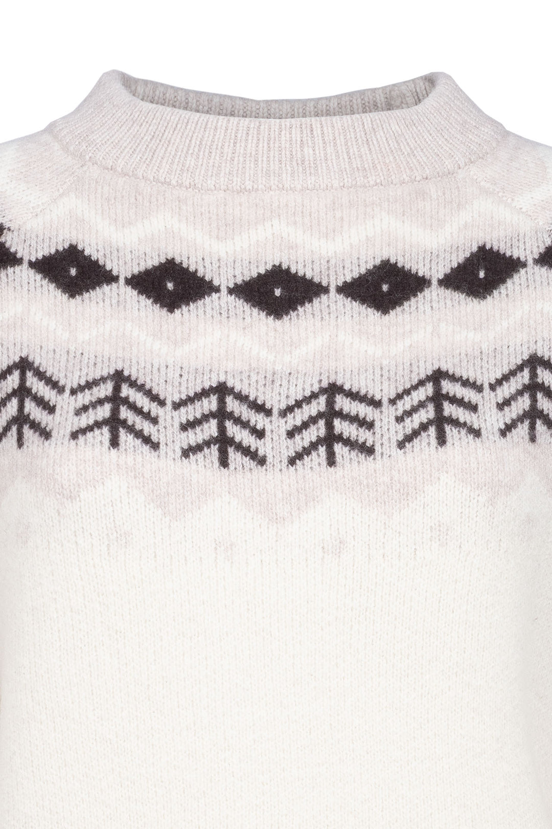 Cavallo Cavaldena Norwegian Wool Knit Sweater - Off White detail