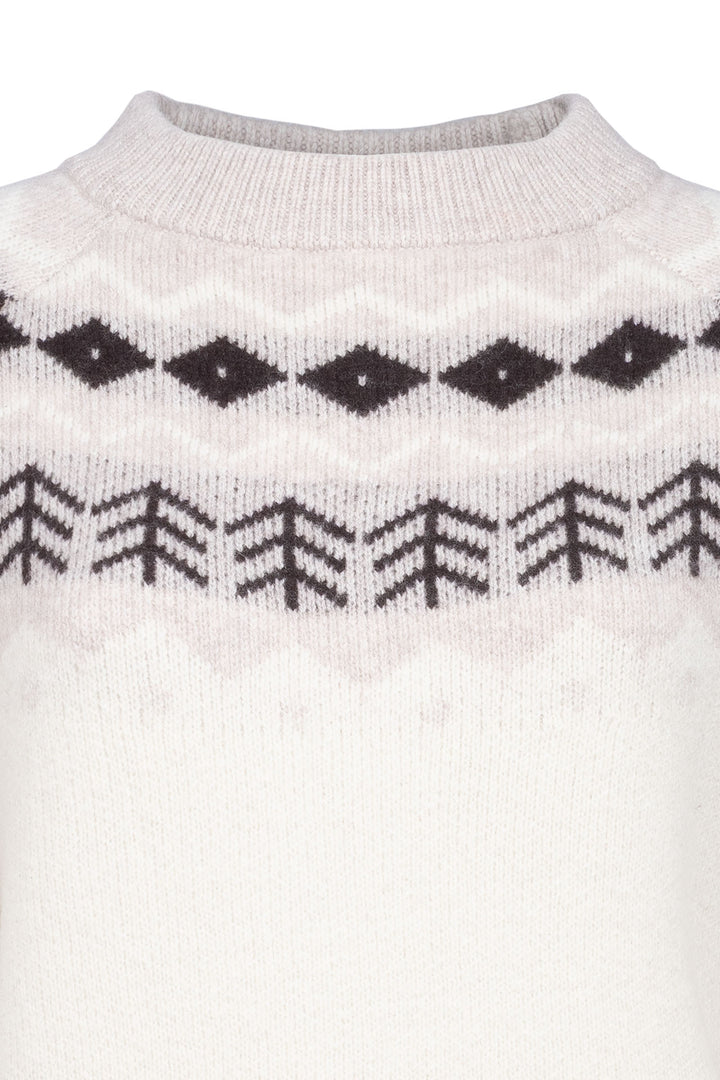 Cavallo Cavaldena Norwegian Wool Knit Sweater - Off White detail
