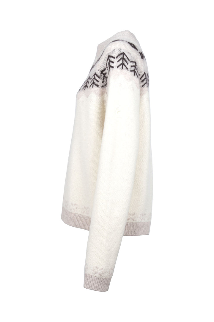 Cavallo Cavaldena Norwegian Wool Knit Sweater - Off White