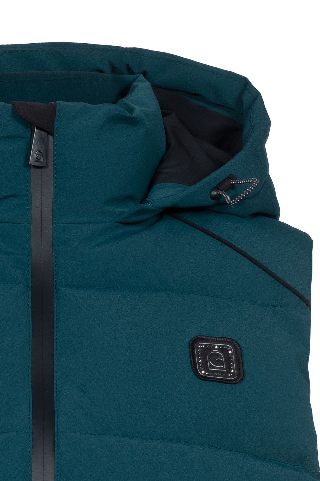 Cavallo Cavaldiana Quilted Vest - Dark Peacock detail