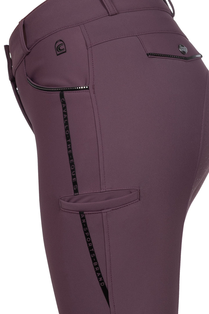 Cavallo Cavalcora Grip Mobile Full Seat Breeches - Dusty Plum detail