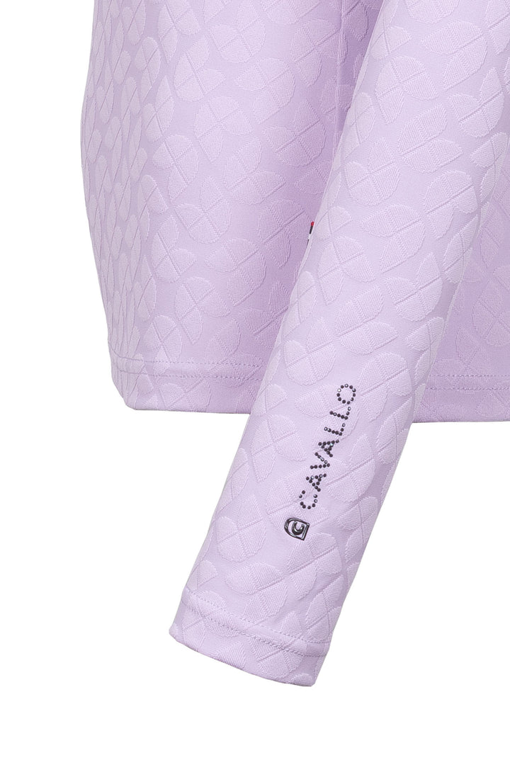 Cavallo Cavaldarsha Jacquard Half Zip - Iced Lilac detail