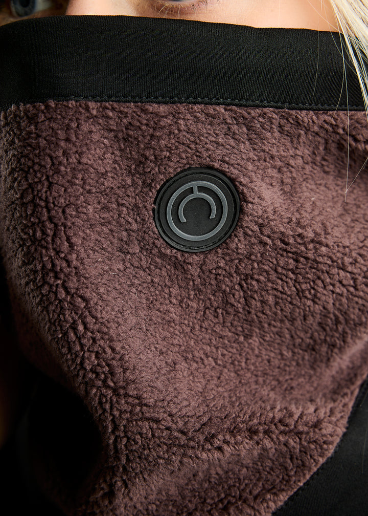 Montar MoEbba Teddy Fleece Collar - Black Peony