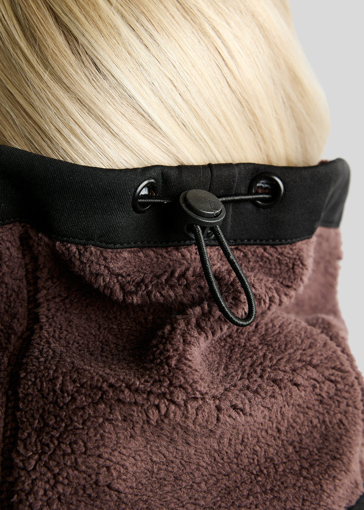 Montar MoEbba Teddy Fleece Collar - Black Peony
