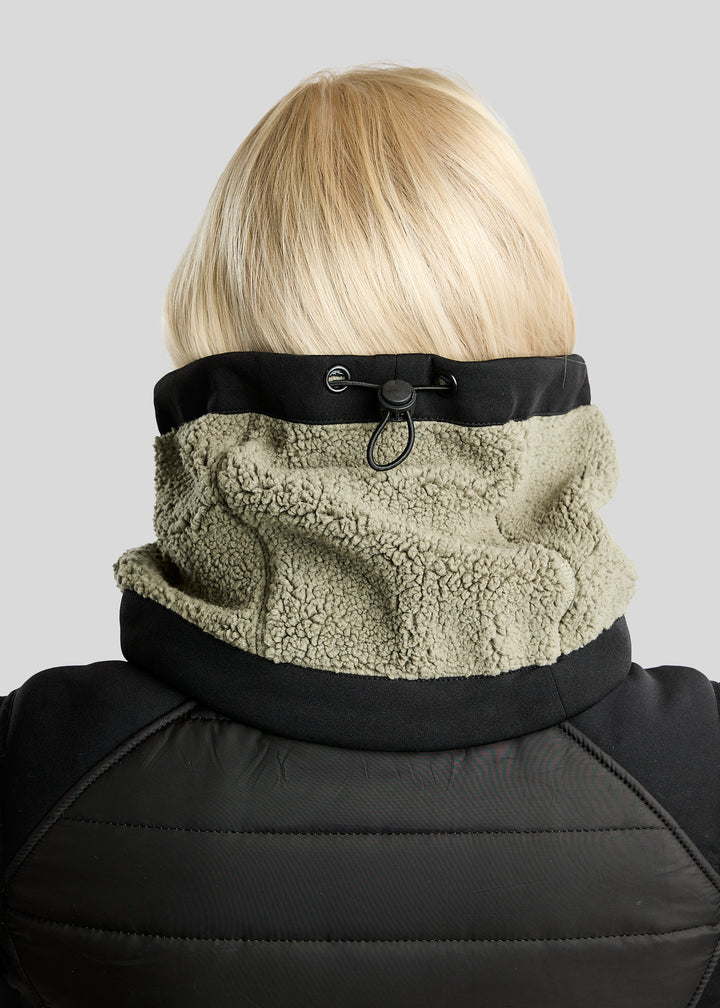 Montar MoEbba Teddy Fleece Collar - Dusty Green