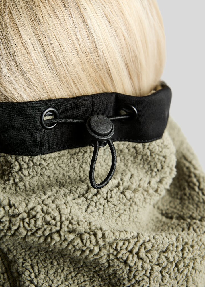 Montar MoEbba Teddy Fleece Collar - Dusty Green