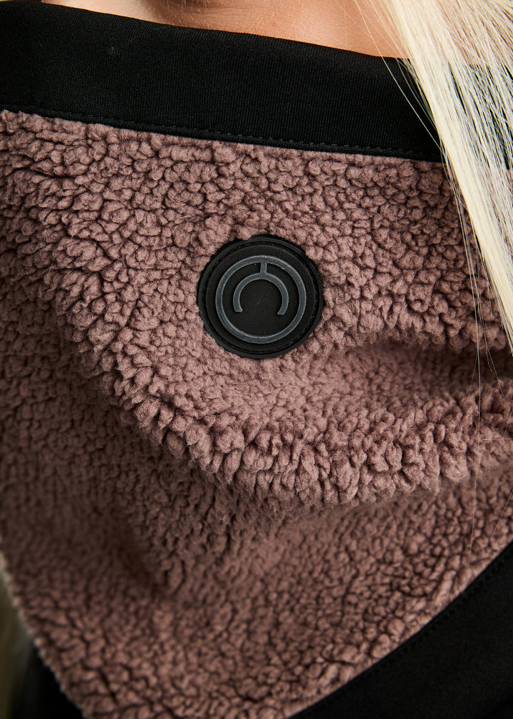 Montar MoEbba Teddy Fleece Collar - Nougat Brown