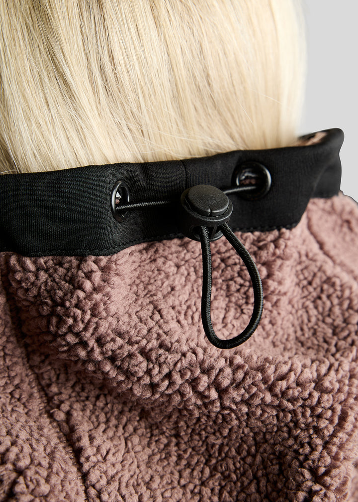 Montar MoEbba Teddy Fleece Collar - Nougat Brown