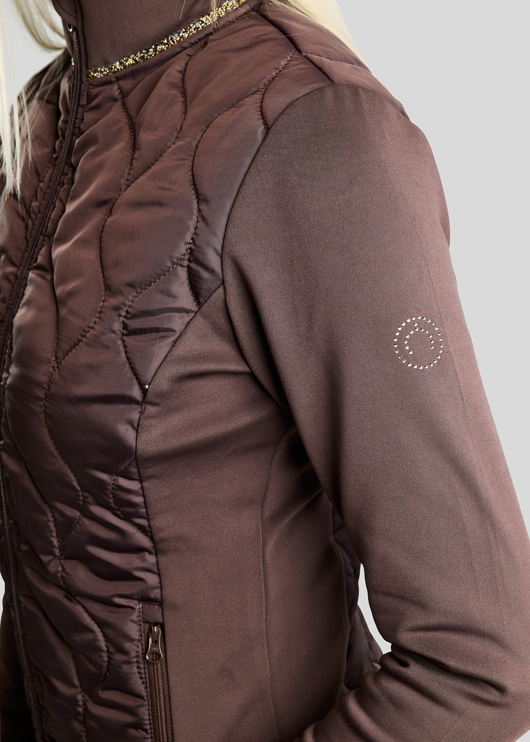 Montar MoVeronica Hybrid Jacket with Golden Quartz Crystals - Black Peony
