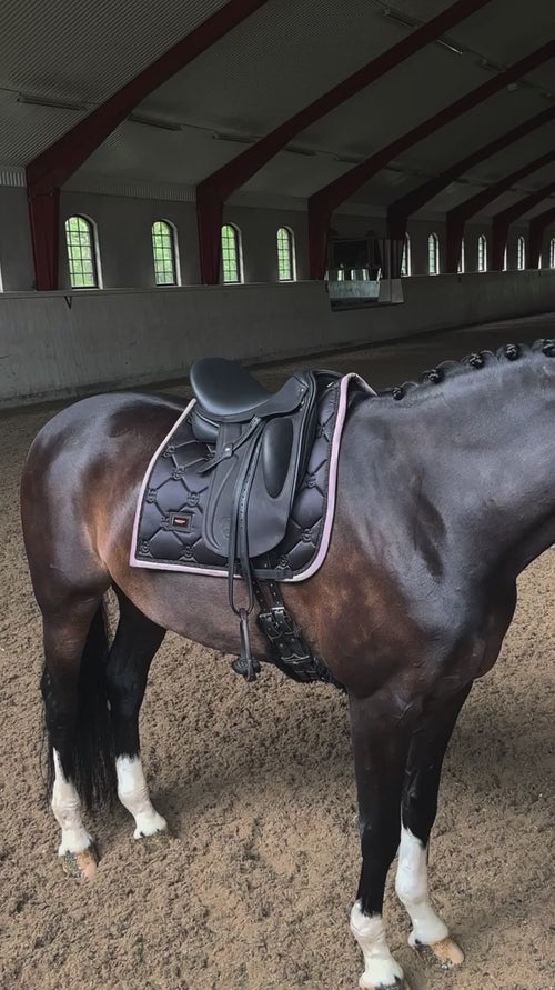 Equestrian Stockholm Black Blush Saddle Pad - video