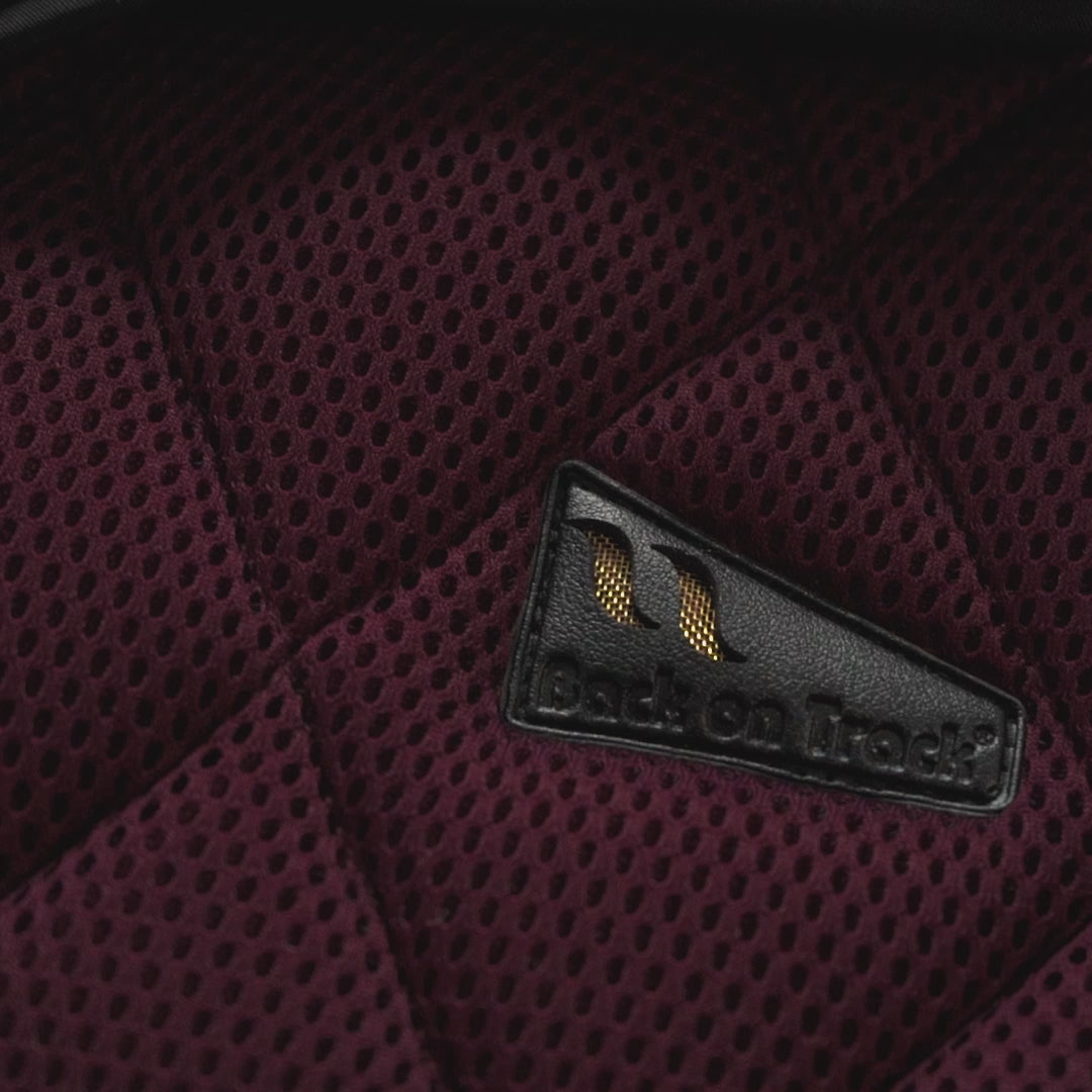 Back on Track Airflow Saddle Pad#color_burgundy