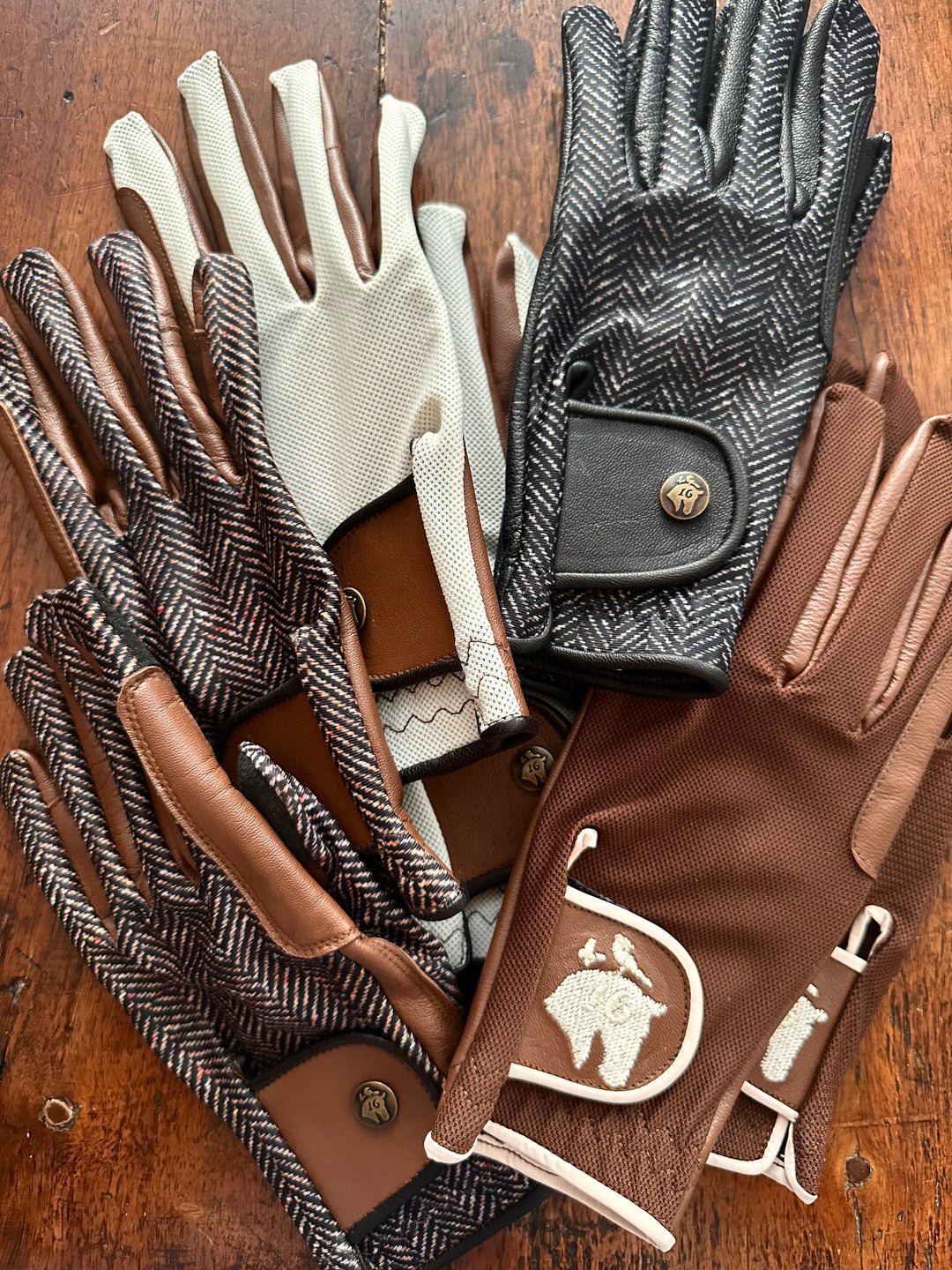 16 Cypress Leather Riding Gloves